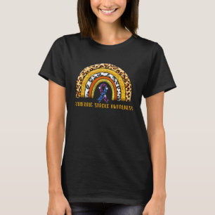 Camiseta Leopard Rainbow Pediátrico