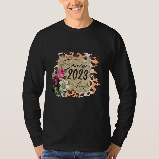 Camiseta Leopard Senior 2023 Graduation Last First Day Of 2 (Frente)