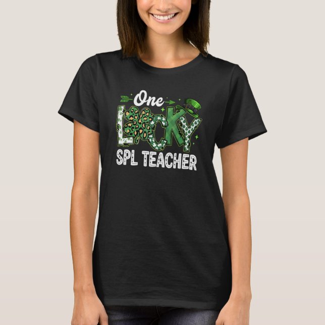 Camiseta Leopard Shamrock Uma Rua De Professores De Spl Sor (Frente)