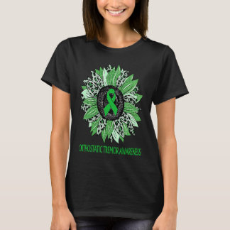 Camiseta Leopard Sunflower Orthostatic Tremor Sensibilizaçã