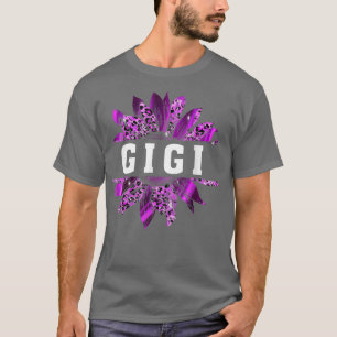 Camiseta Leopard Sunflower Promovido A Gigi Pregnancy Annou