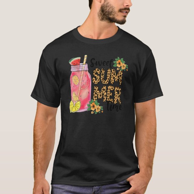 Camiseta Leopard Sweet Summer Time I Love Summer Beach Vac (Frente)