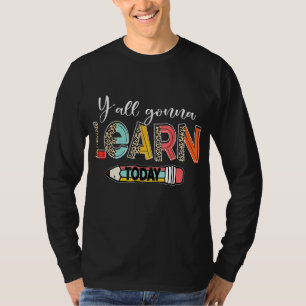 Camiseta Leopard Vocês Vão Aprender Hoje Professor De Volta