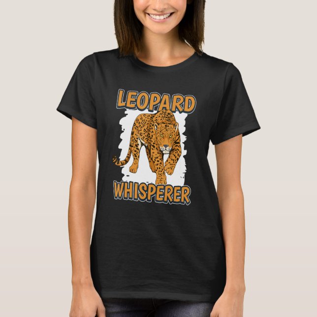 Camiseta Leopard Whisperer Wildcat Cita Leopardos (Frente)