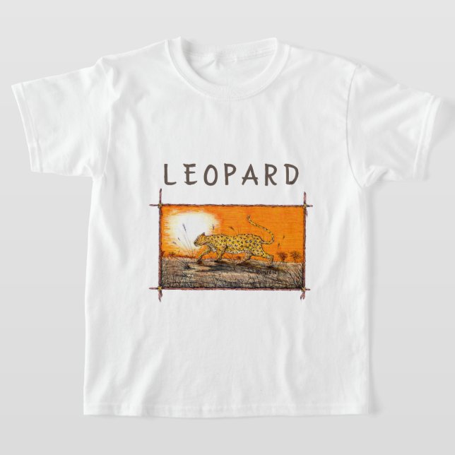 Camiseta Leopardo Africano (Postura )