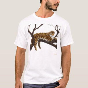 Camiseta Leopardo africano no t-shirt da árvore