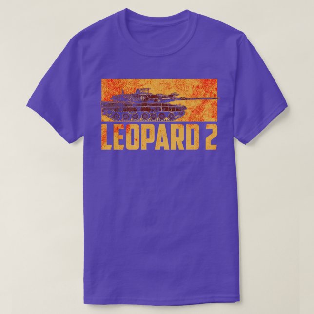 Camiseta Leopardo alemão 2 Tanque 2 (Frente do Design)