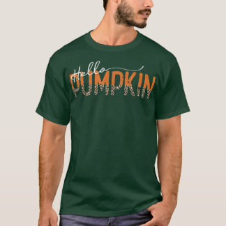 Camiseta Leopardo Alô Pumpkin Fora do Outono T