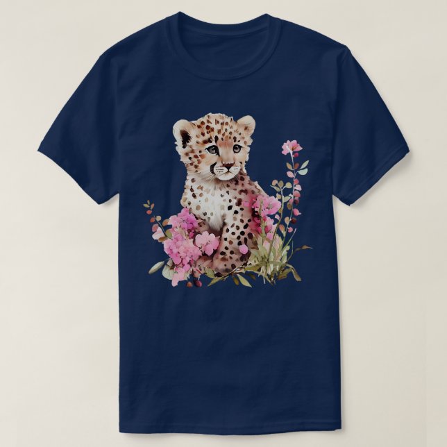 Camiseta Leopardo bebê (Frente do Design)