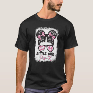 Camiseta Leopardo Branqueado Pequena Miss Pré K Pré-Escola 