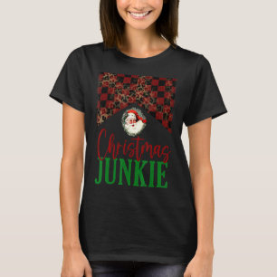 Camiseta Leopardo Buffalo Xadrez Natal Junkie Santa Claus