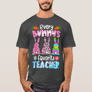 Camiseta Leopardo Cada Bunnys É Coelhos De Professores Favo