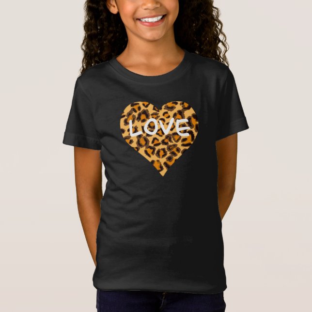 Camiseta Leopardo Chita Coração (Frente)