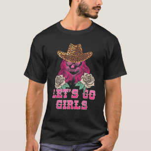 Camiseta Leopardo Cowboy Cabeleira Vamos Ir Raparigas Weste