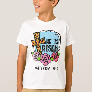 Camiseta Leopardo Cruz Ele Ressuscitou Páscoa Jesus Religio