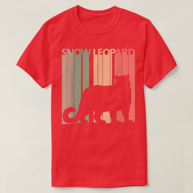 Camiseta Leopardo-da-neve (Frente do Design)