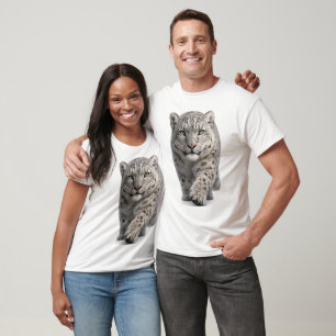 Camiseta Leopardo-da-neve Aproximando-se