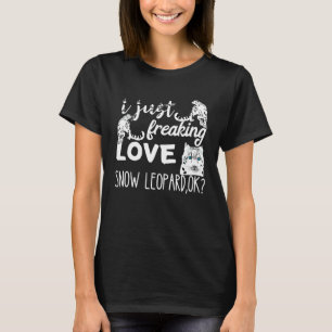 Camiseta Leopardo da Neve Leopardo da Neve Branco Tigre da 