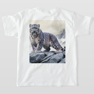 Camiseta Leopardo-da-neve majestoso em T-Shirt do Cliff Roc