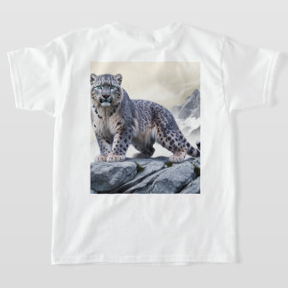 Camiseta Leopardo-da-neve majestoso em T-Shirt do Cliff Roc