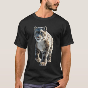 Camiseta Leopardo da Neve Pantera Grandes Gatos Panteras Fo