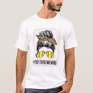 Camiseta Leopardo da Vida de Memória de Softball