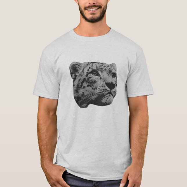 Camiseta Leopardo-das-neves (Frente)