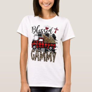 Camiseta Leopardo de caminhão vermelho abençoou Gammy melho