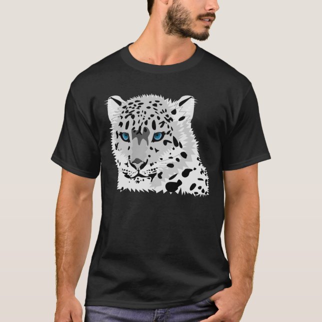 Camiseta Leopardo de neve (Frente)