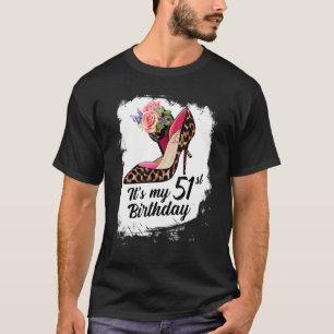 Camiseta Leopardo de salto alto de 51 anos É meu nascimento