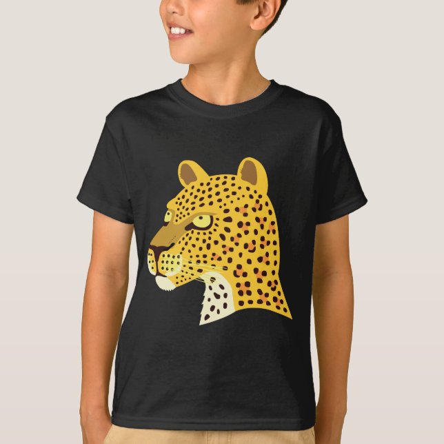 Camiseta Leopardo-de-véu (Frente)