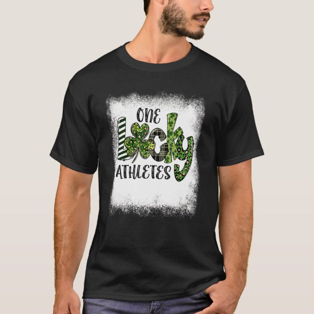 Camiseta Leopardo Dia de São Patrício Sangrado Um Atleta So (Frente)