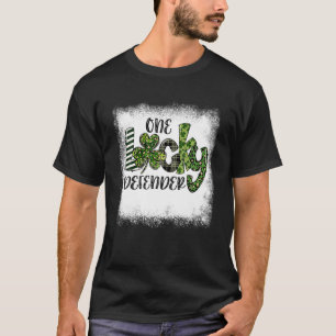 Camiseta Leopardo Dia de São Patrício Sangrado Um Lucky Def