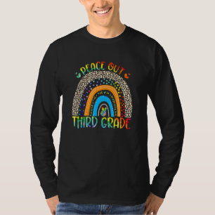 Camiseta Leopardo do Arco-Íris do 3º ano da Paz
