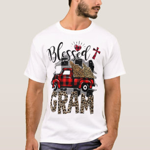 Camiseta Leopardo do caminhão vermelho abençoou Gram o melh