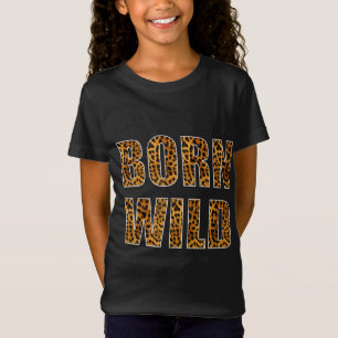 Camiseta Leopardo-do-leão-de-leão-guepardo-nascer selvage