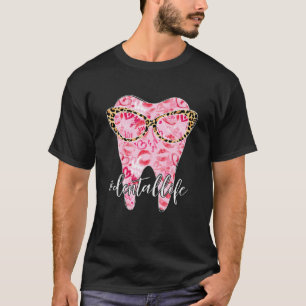 Camiseta Leopardo-dos-dentes engraçados Óculos-de-sol Vid