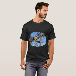 Camiseta Leopardo em árvore na África
