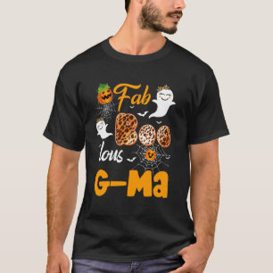 Camiseta Leopardo Fab Boo Lous G-ma Fantasmas de Halloween