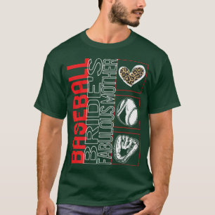 Camiseta Leopardo Fabuloso do Dia da Mãe de Baseball Bride