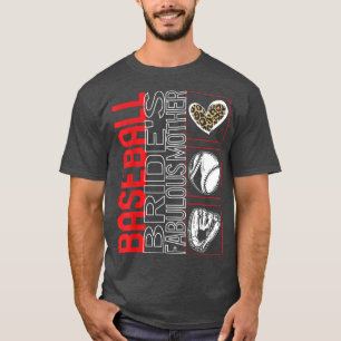 Camiseta Leopardo Fabuloso do Dia da Mãe de Baseball Bride