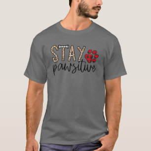Camiseta Leopardo Fica Pawsitive Cachorro Dando Cristo Engr
