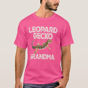 Camiseta Leopardo Gecko Avó Lizard e répteis Légua comum