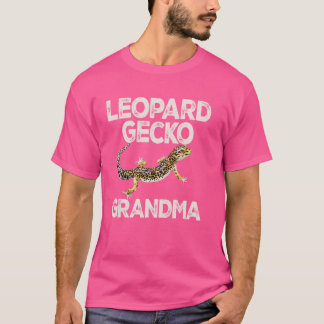 Camiseta Leopardo Gecko Avó Lizard e répteis Légua comum