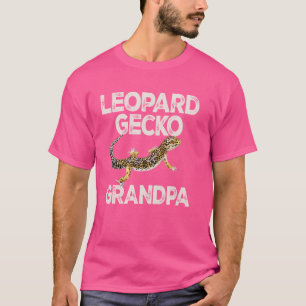 Camiseta Leopardo Gecko Avô Lizard e répteis Légua comum