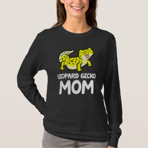 Camiseta Leopardo Gecko Mãe Lizard Réptil Mãe Leopardo Ge