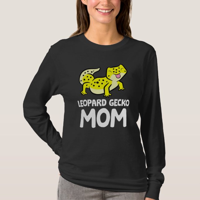 Camiseta Leopardo Gecko Mãe Lizard Réptil Mãe Leopardo Ge (Frente)