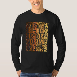 Camiseta Leopardo Imprime É A História Negra Para Mim Melan