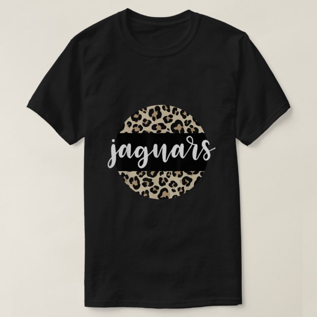 Camiseta Leopardo Imprime Jaguars Equipe Mascot Escola Espi (Frente do Design)