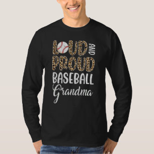 Camiseta Leopardo Louco Orgulhoso Americano Beball Grandma